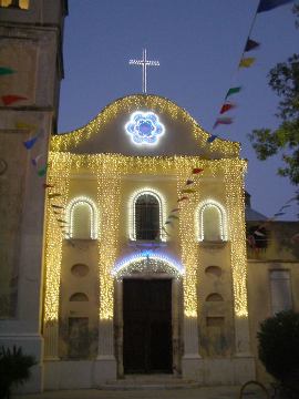 Santa Maria Chiara - Pirri luminarie chiesa sardegna