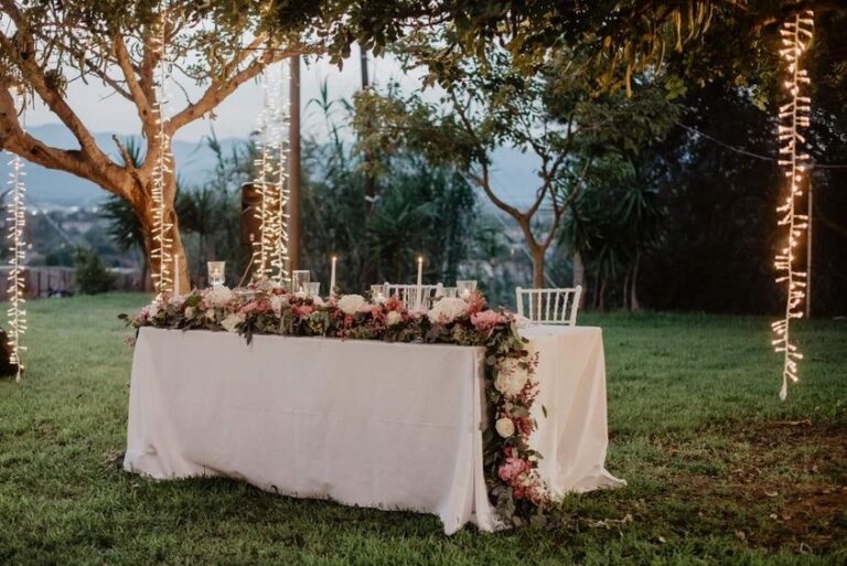 allestimento matrimonio luminarie