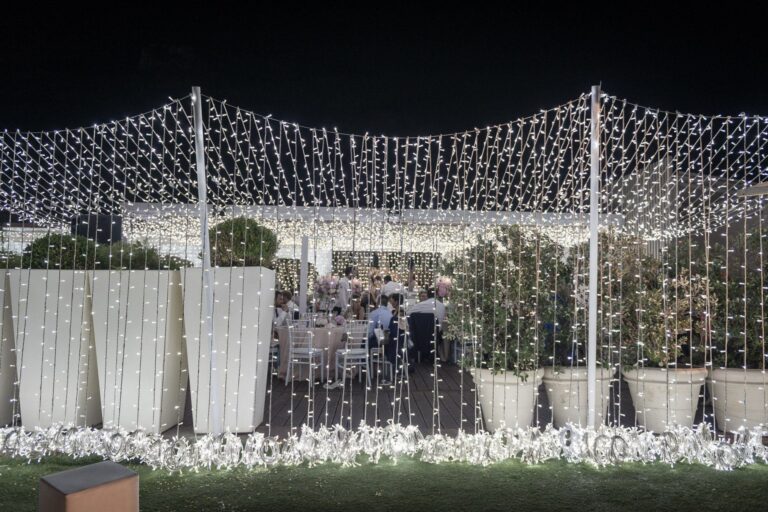 allestimento matrimonio luminarie