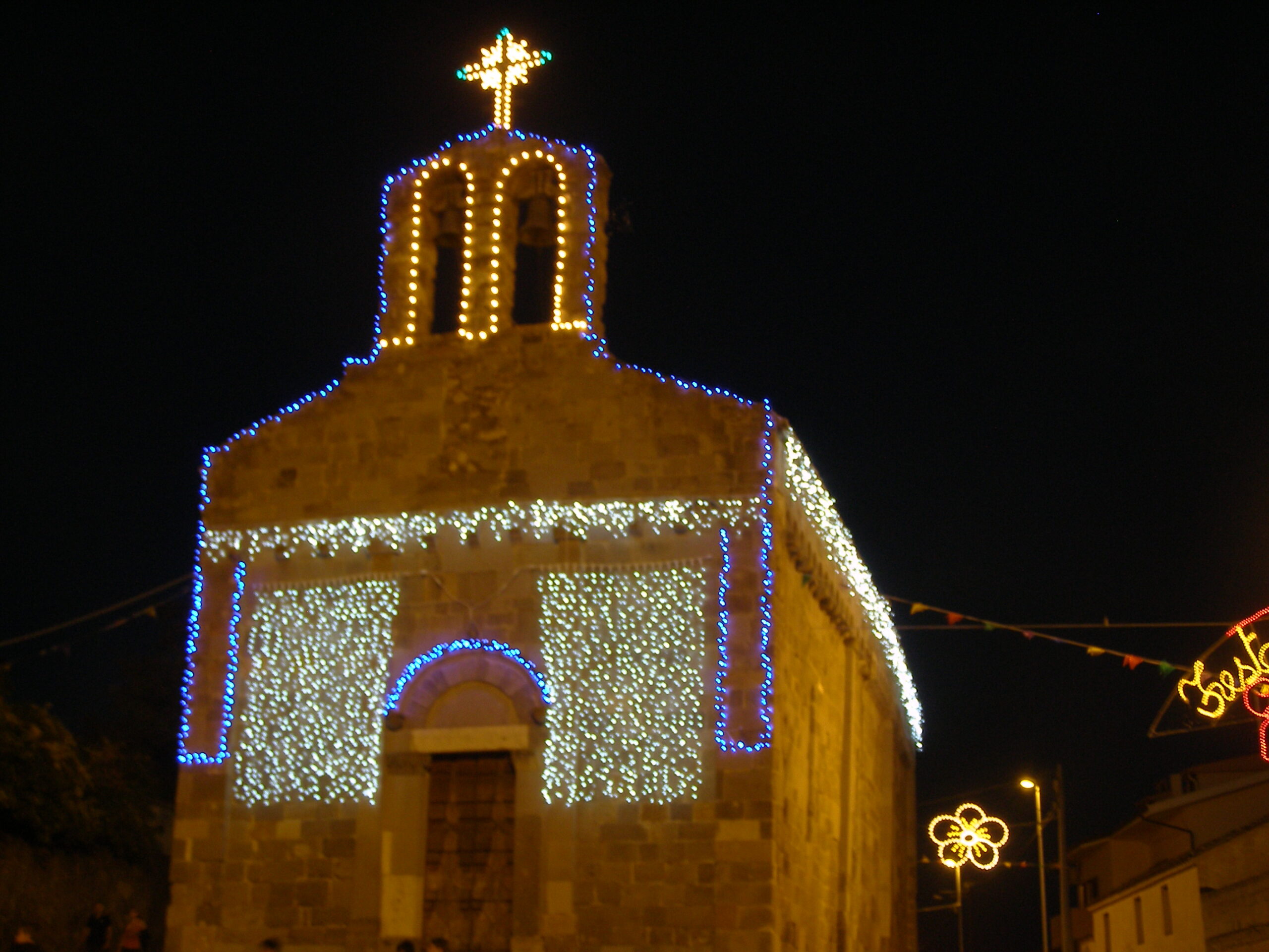 San Geminiano - Samassi luminarie chiesa sardegna