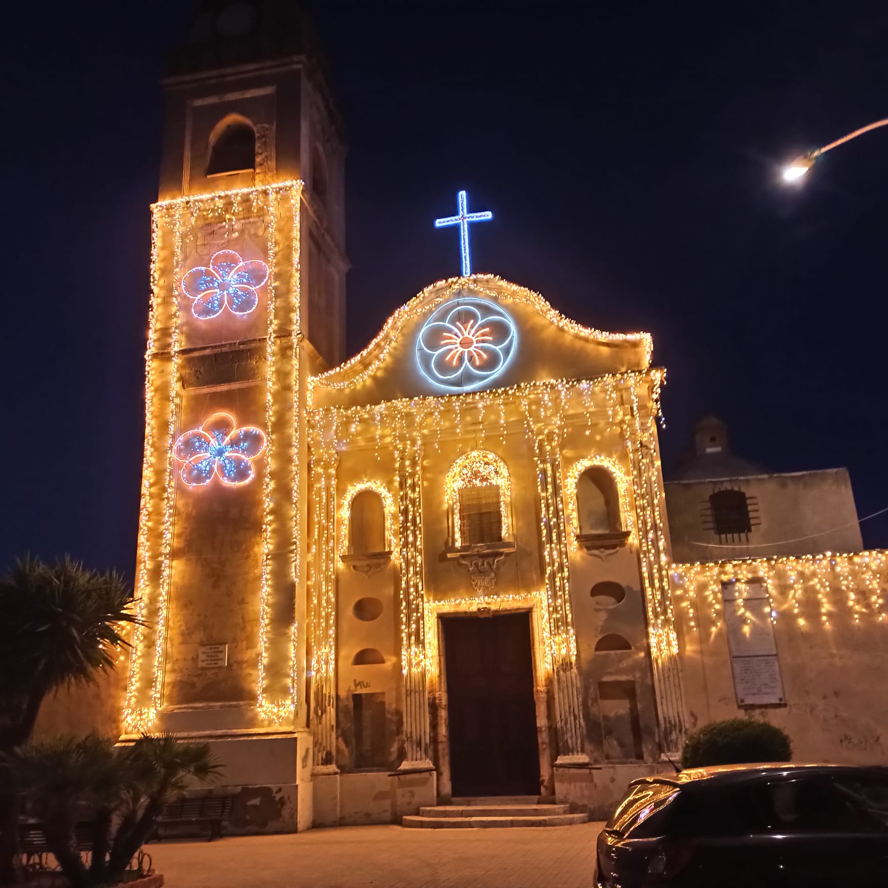 Santa Maria Chiara luminarie chiesa sardegna