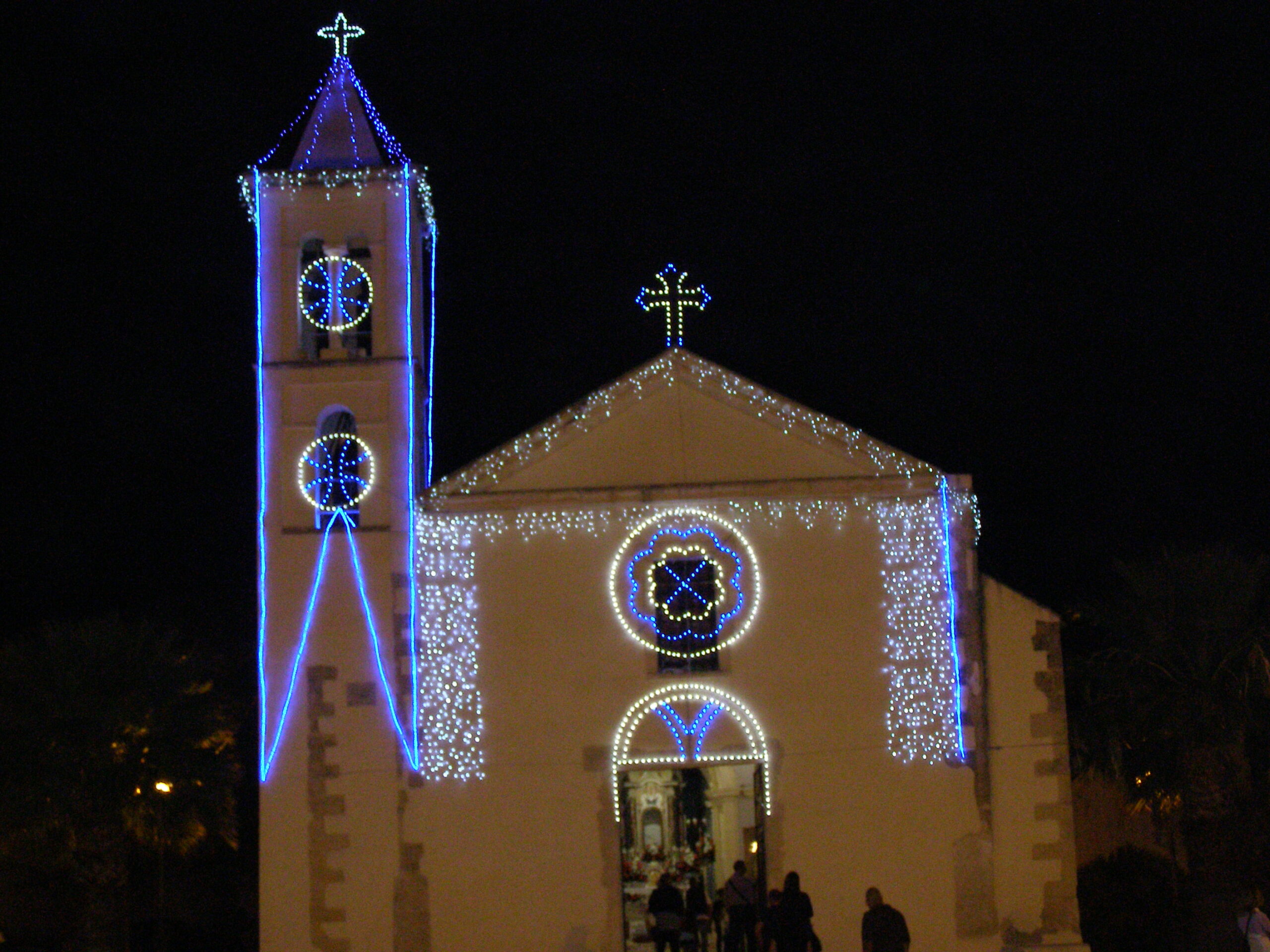 Santa Greca - Decimomannu luminarie chiesa sardegna