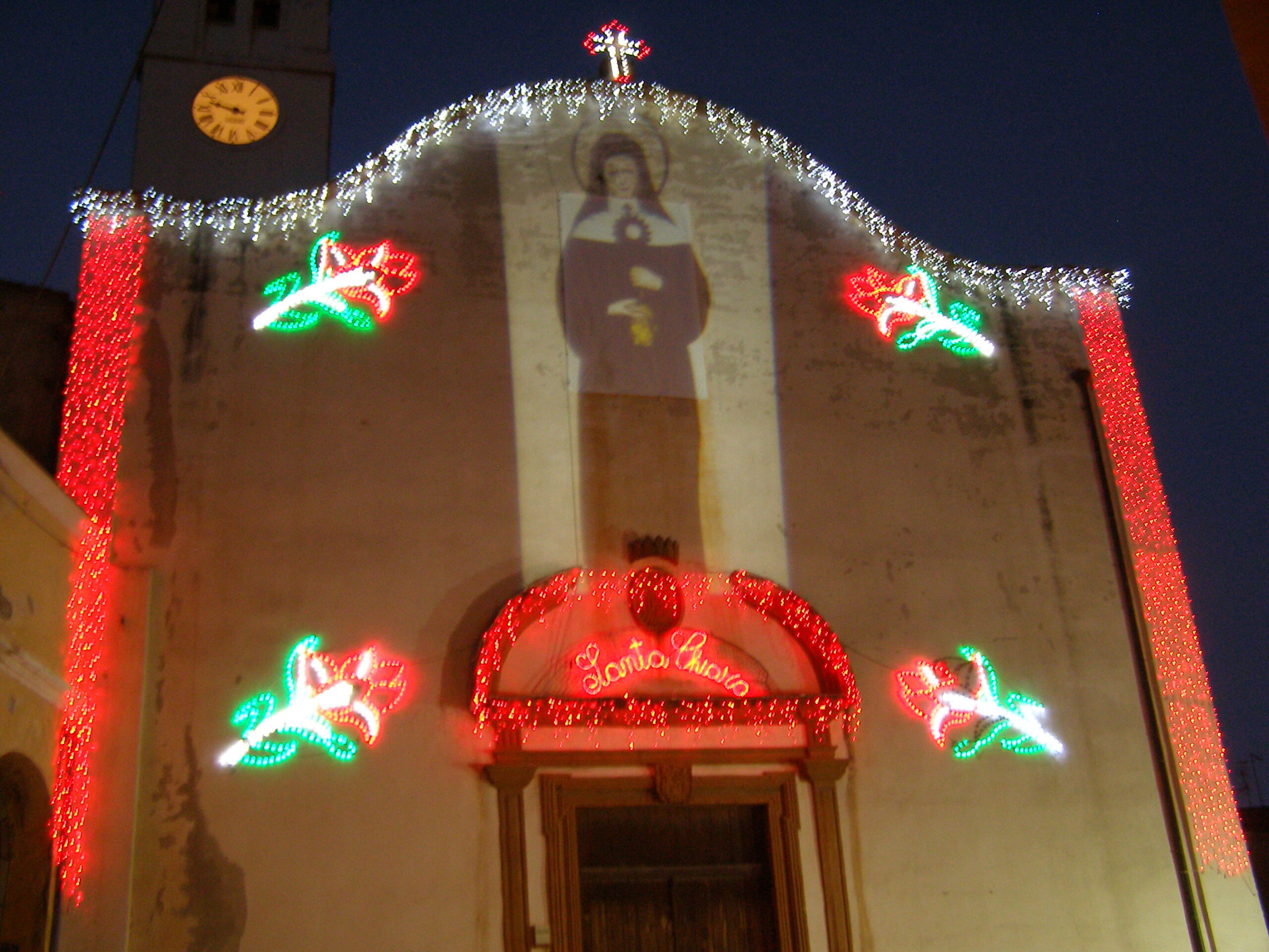 Santa Chiara - Iglesias luminarie chiesa sardegna