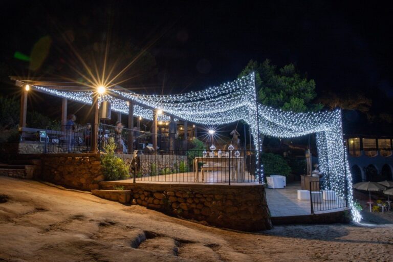 allestimento matrimonio luminarie