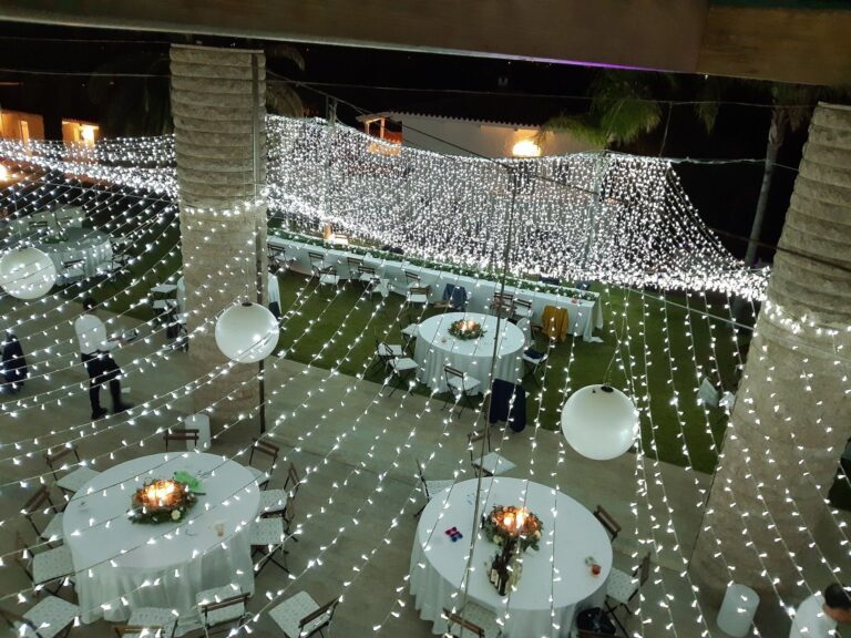 allestimento matrimonio luminarie