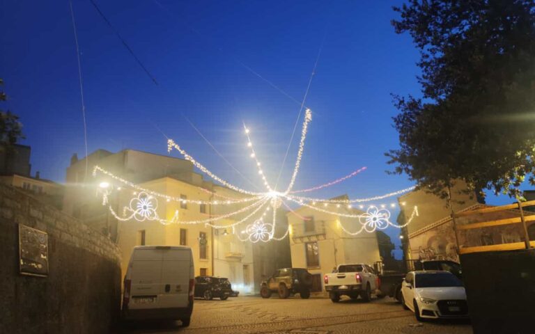 allestimento festa patronale fonni