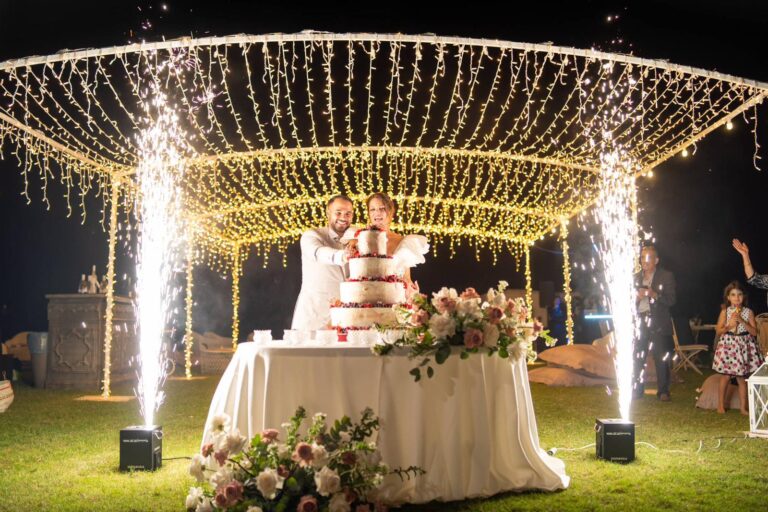 gazebo luminoso e fontane luminose